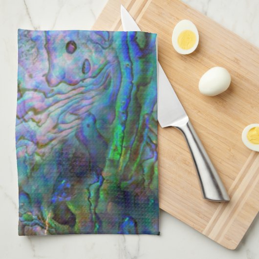 NEW ZEALAND PAUA GESCHIRRTUCH (Viertel Falte)