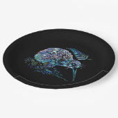 NEW ZEALAND PAUA KIWI PAPPTELLER (Schrägansicht)