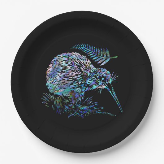 NEW ZEALAND PAUA KIWI PAPPTELLER (Vorderseite)