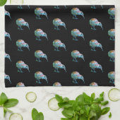 NEW ZEALAND PAUA KIWI TEA TOWEL GESCHIRRTUCH (Gefaltet)