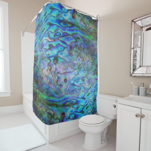 NEW ZEALAND PAUA SHOWER CURTAIN DUSCHVORHANG (Beispiel)