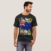 New Zealand Pride funny T-Shirt (Vorne ganz)