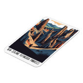 New Zealand Putangirua PinnaclesTravel Magnet (Linke Seite)