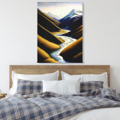New Zealand River Valley - Canvas Print Leinwanddruck (Insitu (Schlafzimmer))