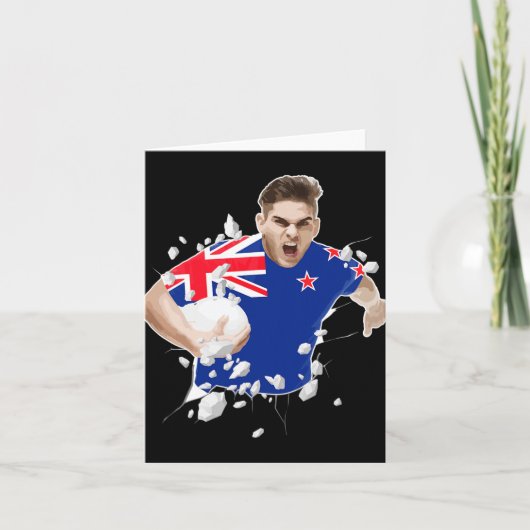 New Zealand Rugby Jersey 2021 New Zealand Rugby Karte (Vorderseite)