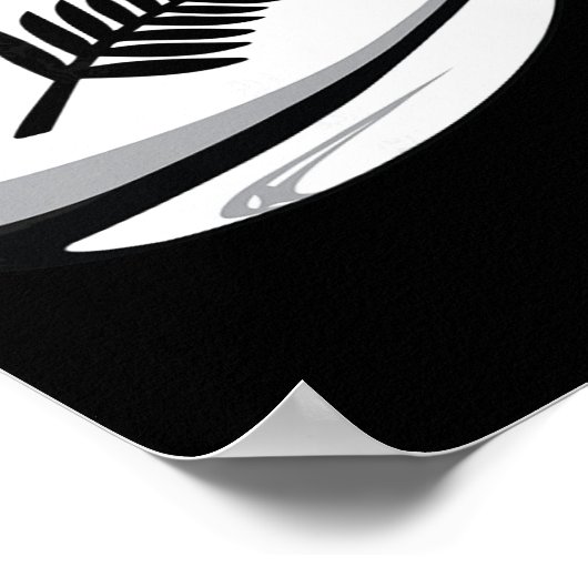 New Zealand Rugby Jersey Poster (Ecke)