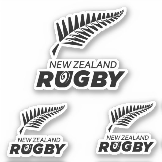 NEW ZEALAND RUGBY - TEAM AUFKLEBER (Vorderseite)