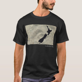 NEW ZEALAND SAND STRAND SCHWARZ AOTEAROA KIWI CUST T-Shirt