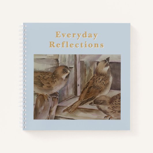 New Zealand Sparrow Bird Journal Notizblock (Vorderseite)
