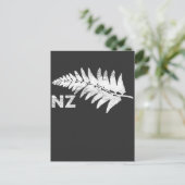 New Zealand Tree Fern Plant Postkarte (Stehend Vorderseite)
