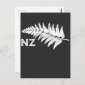 New Zealand Tree Fern Plant Postkarte (Vorne/Hinten)