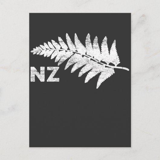 New Zealand Tree Fern Plant Postkarte (Vorderseite)