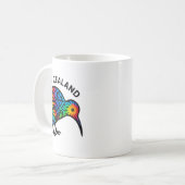 New Zealand Vacation, New Zealand Souvenirs, Kiwi  Kaffeetasse (Vorderseite Links)