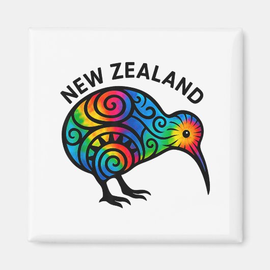 New Zealand Vacation, New Zealand Souvenirs, Kiwi  Magnet (Vorne)