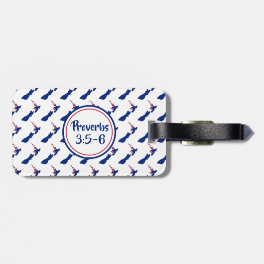 NEW ZEALAND Vertrauen in das Lord Sprichwörter 3 G Gepäckanhänger (Rückseite horizontal)