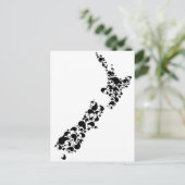 NEW ZEALAND - voller Kiwis - schwarz Postkarte (Stehend Vorderseite)