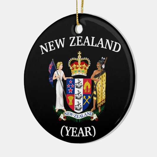 New Zealand Wappen Weihnachtsschmuck (Links)