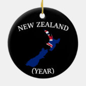 New Zealand Wappen Weihnachtsschmuck (Hinten)