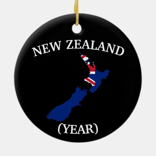 New Zealand Wappen Weihnachtsschmuck (Hinten)