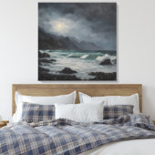 New Zealand West Coast - Stretched Canvas Print Leinwanddruck (Insitu (Schlafzimmer))