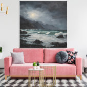 New Zealand West Coast - Stretched Canvas Print Leinwanddruck (Insitu (Wohnzimmer))