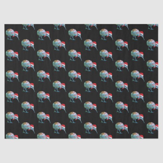 NEW ZEALAND XMAS KIWI EINFACHE PAUA SEIDENPAPIER (Vorderseite)