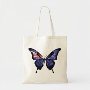 New Zealands Frack Butterfly Flag Tragetasche
