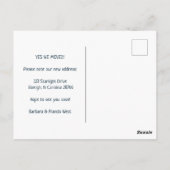 NEW ZUHAUSE ADDRESS North Carolina Staaten Map Postkarte (Rückseite)