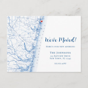 New Zuhause Asbury Park New Jersey Map Moving Ankündigungspostkarte
