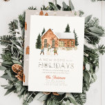 New Zuhause Brick House Snowman Winterscape Weihna Feiertagskarte<br><div class="desc">Diese niedliche Weihnachtskarte "eine neue Zuhause für den Urlaub" mit einem kleinen Backsteinhaus,  zwei Personen,  Schneemann und Schneebäumen. Auf der Rückseite ist ein hellbrauner Hintergrund mit Hausmustern. Personalisieren Sie es für Ihre Bedürfnisse. In meinem Geschäft finden Sie passende Produkte.</div>