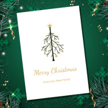 New Zuhause Christmas Tree Gold Green Moving