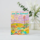 NEW ZUHAUSE Desert Dreams Watercolor New Mexico Postkarte (Stehend Vorderseite)