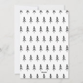 New Zuhause Doodle Weihnachtsfeiertag Feiertagskarte (Rückseite)