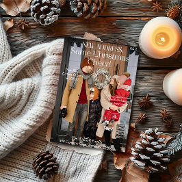 New Zuhause Family Foto Christmas Titelblatt Feiertagskarte