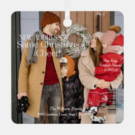 New Zuhause Family Foto Christmas Titelblatt Ornament Aus Metall