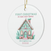 New Zuhause First Christmas Keramik Ornament (Links)