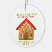 New Zuhause First Christmas Keramik Ornament (Links)