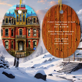 New Zuhause Foto Ornament