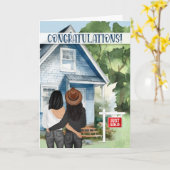 New Zuhause Glückwunschs Asian American Lesbian Co Karte (Gelbe Blume)