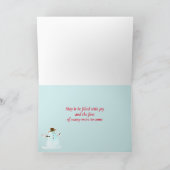 New Zuhause Happy Christmas Real Anwesen Karte (Innenseite)