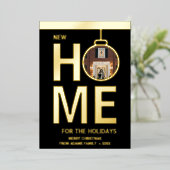 New Zuhause Holidays Weihnachten Folien Feiertagskarte (Stehend vorne)