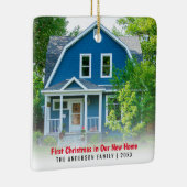 New Zuhause House Foto First Christmas Keramikornament (Rechts)
