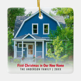 New Zuhause House Foto First Christmas Keramikornament