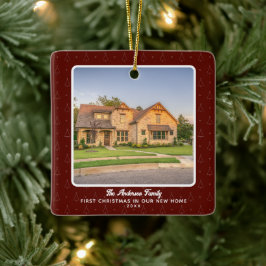 New Zuhause House Foto First Christmas Keramikornament
