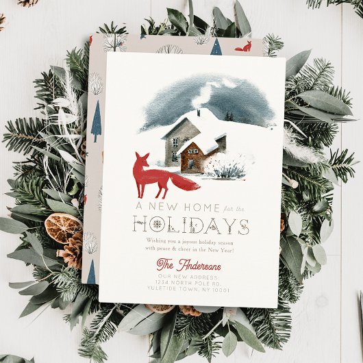 New Zuhause House Fox Winterscape Weihnachten