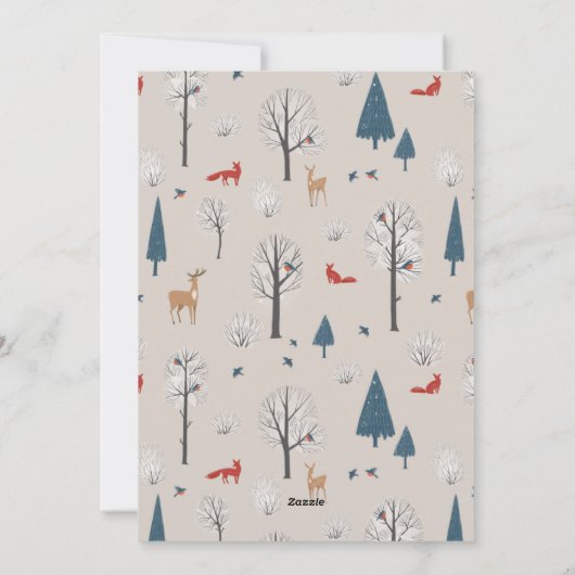 New Zuhause House Fox Winterscape Weihnachten (Rückseite)