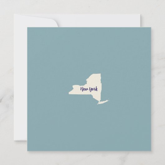 New Zuhause New York Moving Ankündigung Postcard (Rückseite)