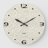 New Zuhause Perfect Bad Wall Timepiece LT Brown Große Wanduhr (Vorderseite)