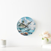 New Zuhause Travel Love Maldives Runde Wanduhr (Zuhause)