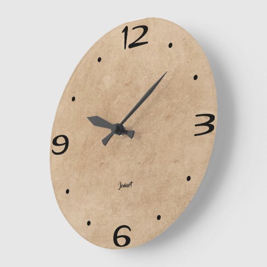 New Zuhause Wall TimeStück Old Parchtextur Große Wanduhr (Winkel)